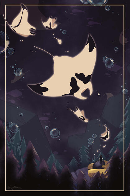 Manta Ray Glow